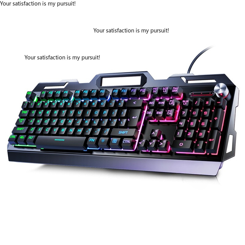Gaming Keyboard Mouse Set - Yindiao V2G5 mekanik dokunmatik metal klavye,
