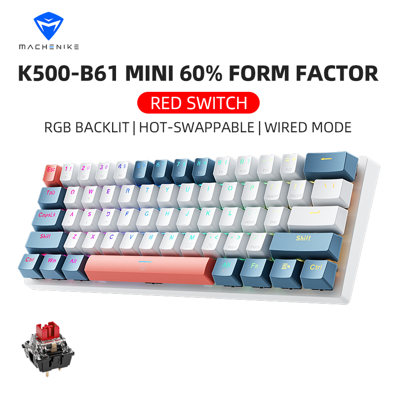 Gaming Keyboard E Yooso - K500-B61 Machenike Mini Mekanik Klavye %60