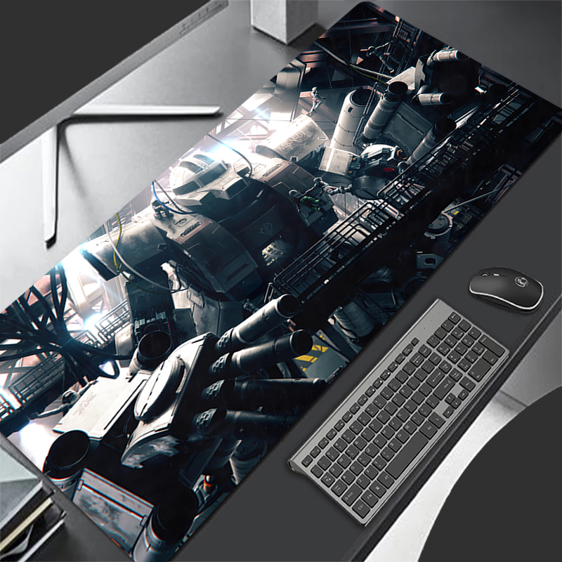 Gaming Keyboard Non Mechanical - Büyük Mouse Pad Mekanik Savaşçı Gundam