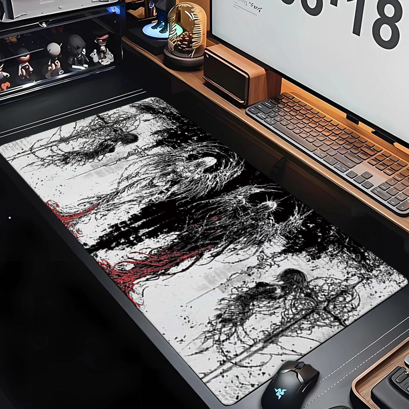 Gaming Keyboard And Mouse - Karanlık Melek Sanat Tasarımı Büyük Boy