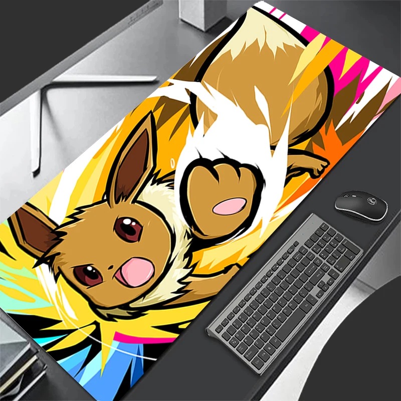 Gaming Keyboard Tactile - P-Pokemon Eevee Anime Oyun Mouse Pad'i,