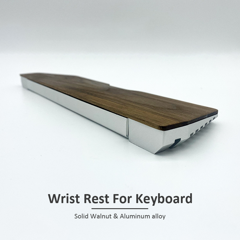 Wrist Rest Wood - Kashcy Masif Ceviz Ahşap ve Alüminyum