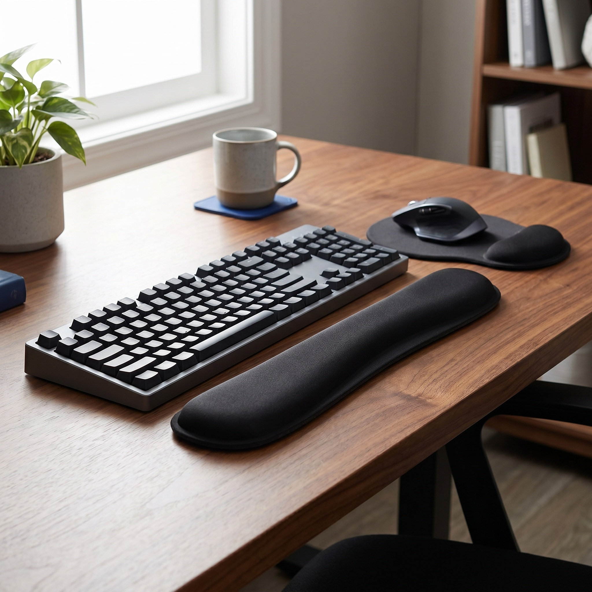 Gaming Keyboard Mouse Set - 1 Set Hafızalı Köpük Bilek Desteği