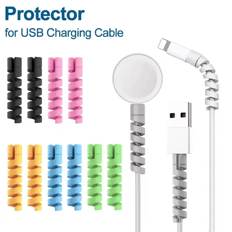 Coiled Usb Cable - USB Kablosu Koruyucu Şarj Kablosu Spiral