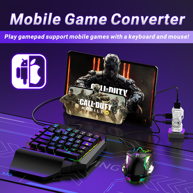 Gaming Keyboard And Mouse Converter For Mobile - Mobil Oyunlar Dönüştürücü Kiti Mobilador Gamer