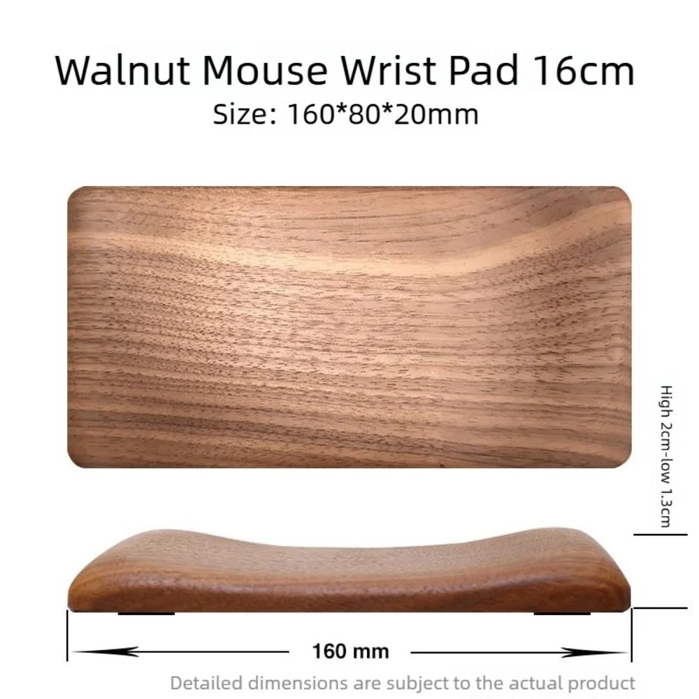 Wrist Rest Wood - Masif Ahşap Klavye Standı, Ergonomiye Uygun,