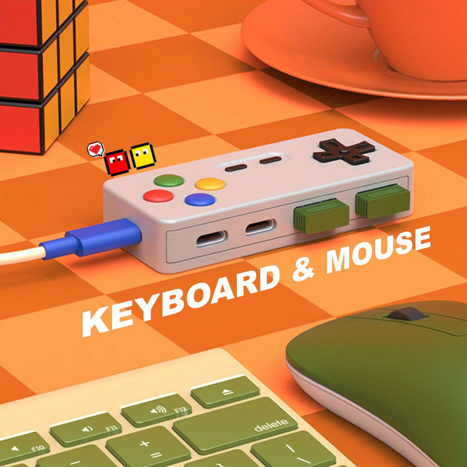 1 Adet Karikatür USB C Uzatma  - Gaming Keyboard Type C incelemesi ve fiyatı