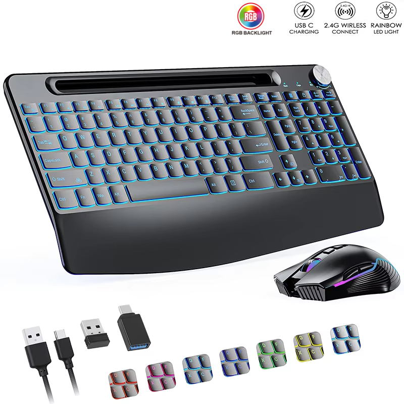 Bilek Destekli 2.4G&Type-C Kab - Gaming Keyboard Mouse Set incelemesi ve fiyatı