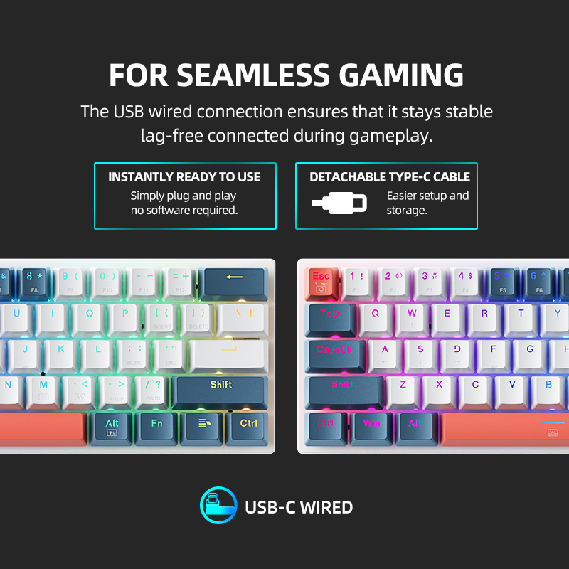 K500-B61 Machenike Mini Mekani - Gaming Keyboard E Yooso incelemesi ve fiyatı