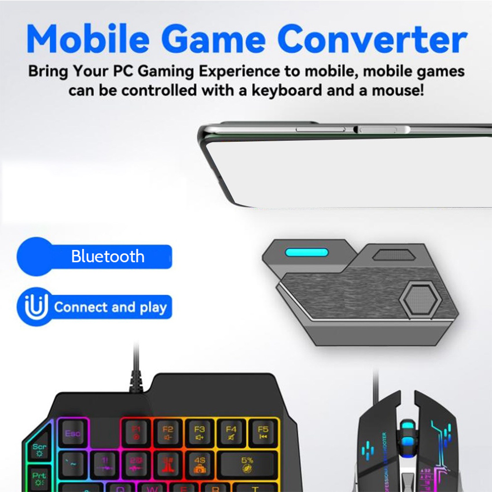 ONNL Gamepad Mobil PUBG Denetl - Gaming Keyboard And Mouse Converter For Mobile incelemesi ve fiyatı