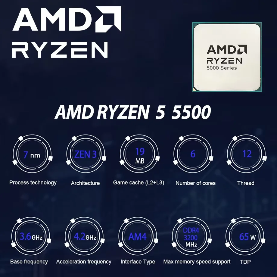 AMD Ryzen 5 5500 CPU R5 5500 İ - Amd Cpu Ryzen 5 incelemesi ve fiyatı