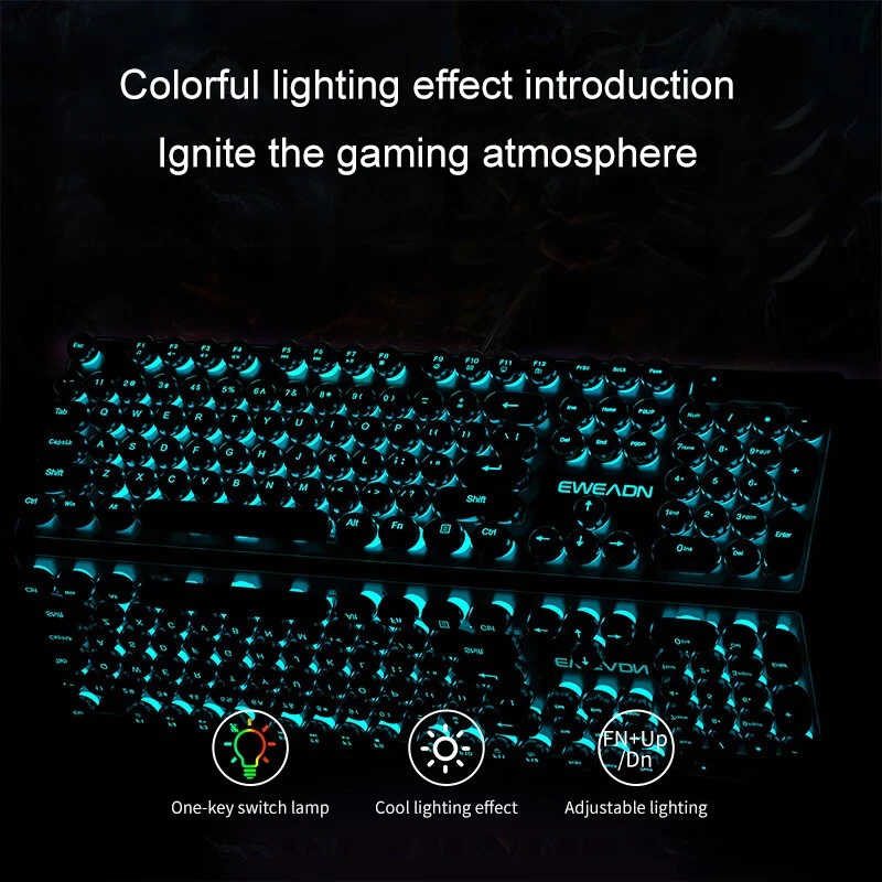 Retro Punk Mekanik Hissiyatlı  - Gaming Keyboard And Mouse incelemesi ve fiyatı
