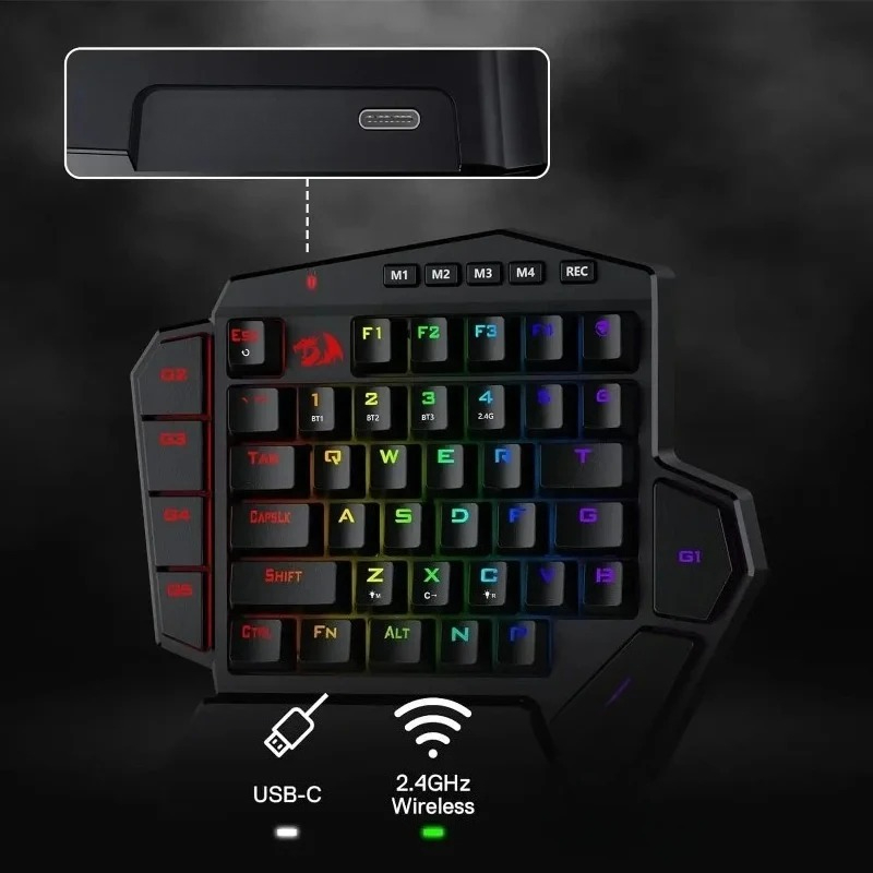 Yeni Redragon K585 PRO Kablosu - Gaming Keyboard 1 Hand incelemesi ve fiyatı