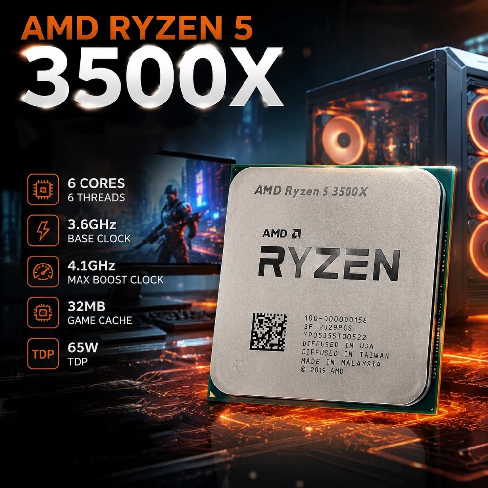 AM4 Soket AMD Ryzen 5 3500X İş - Amd Cpu Ryzen 5 incelemesi ve fiyatı