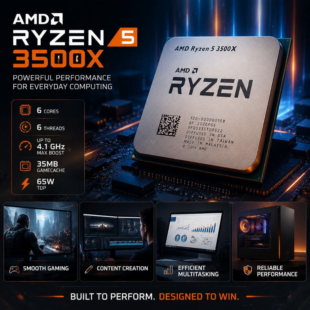 AM4 Soket AMD Ryzen 5 3500X İş - Amd Cpu Ryzen 5 incelemesi ve fiyatı
