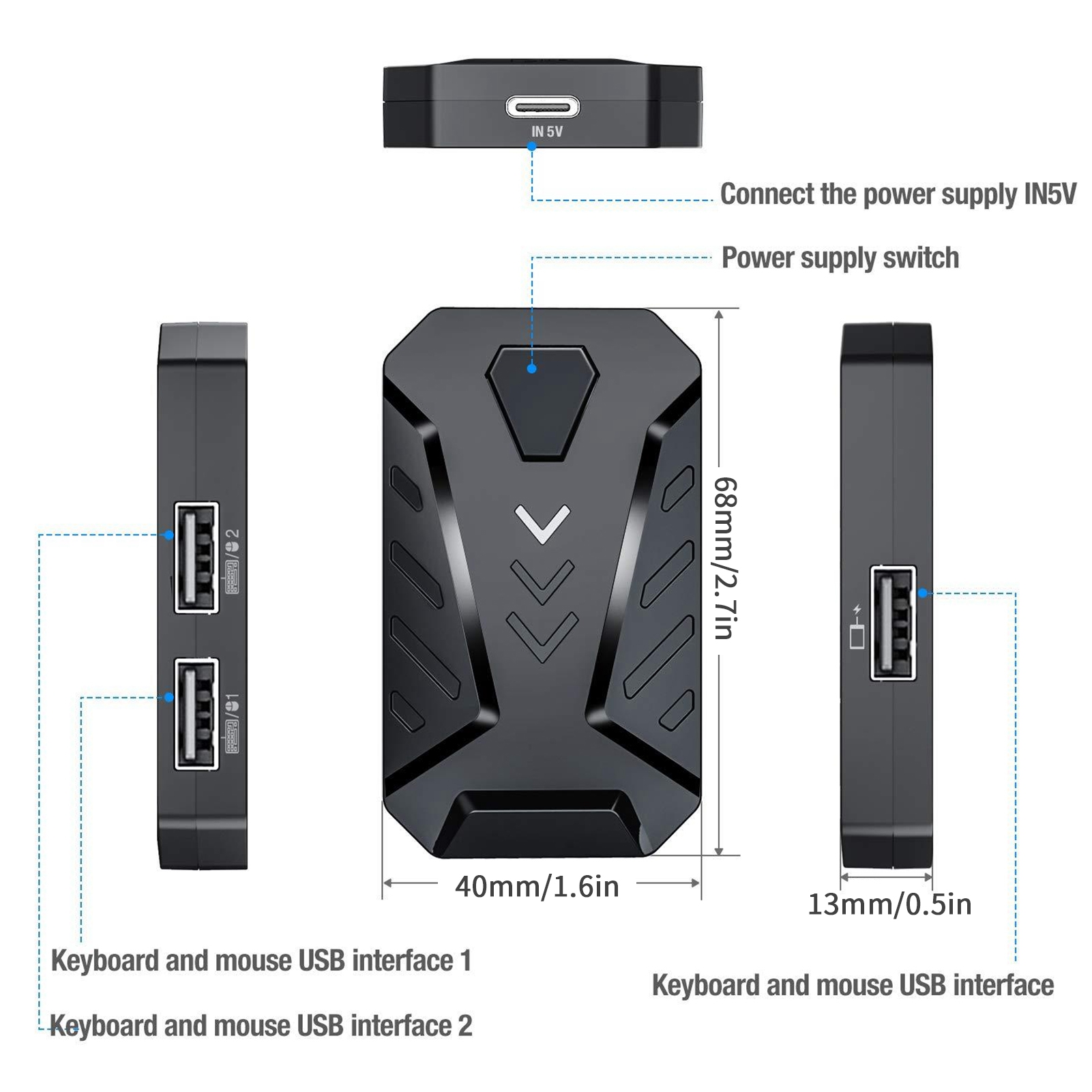 Oyun Klavyesi Fare Dönüştürücü - Gaming Keyboard And Mouse Converter For Mobile incelemesi ve fiyatı