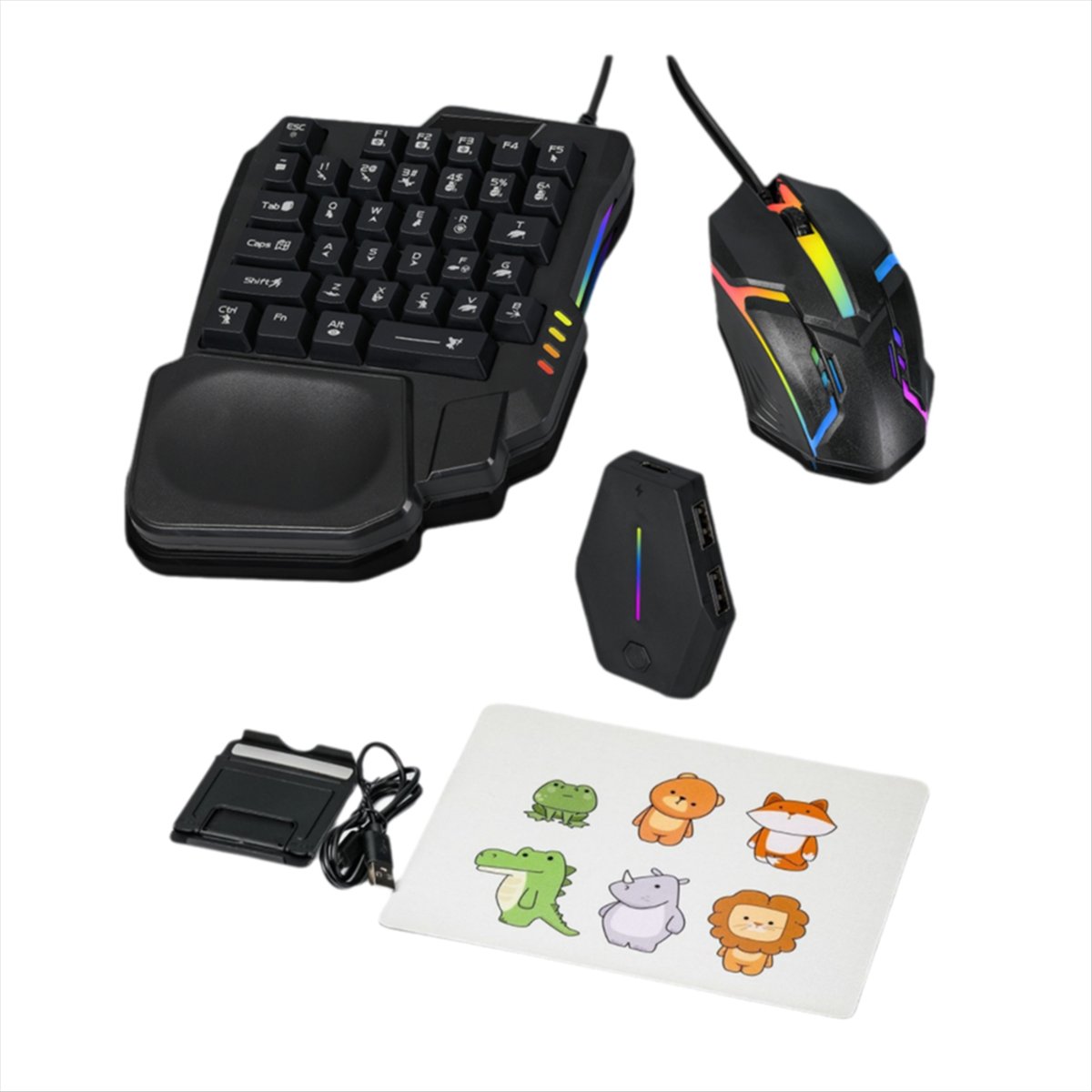★ ▲   35 Tuşlu Ergonomik RGB O - Gaming Keyboard And Mouse Converter For Mobile incelemesi ve fiyatı