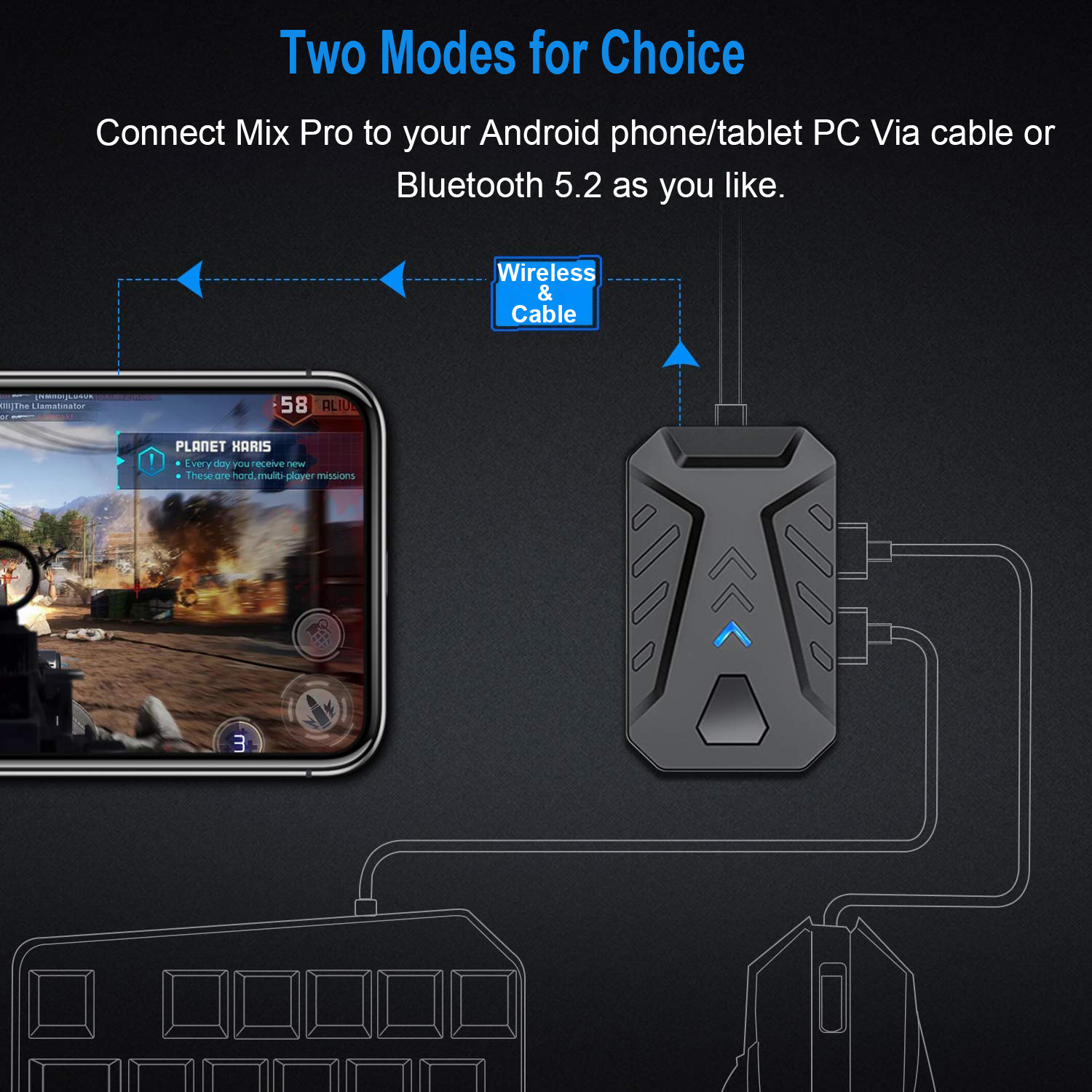 Mobil Oyunlar Dönüştürücü Oyun - Gaming Keyboard And Mouse Converter For Mobile incelemesi ve fiyatı