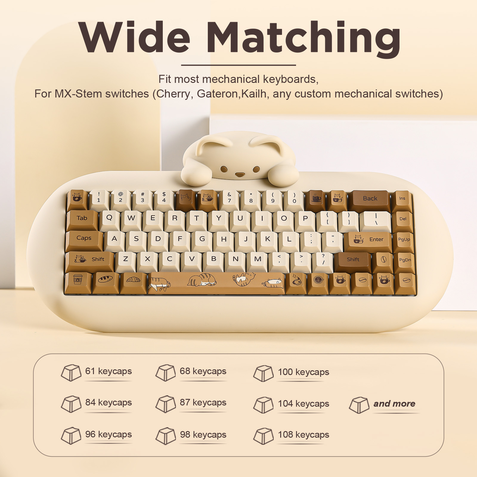 YUNZII Coffee Cat PBT Tuş Başl - Gaming Keyboard Bundle incelemesi ve fiyatı